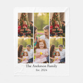 Couverture Polaire Monogramme de famille 