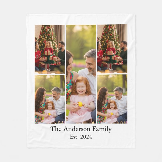 Couverture Polaire Monogramme de famille  (Devant)