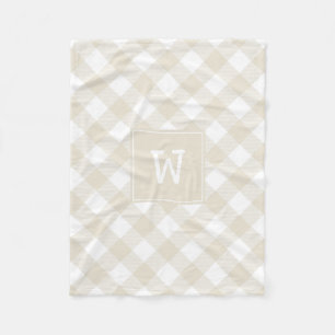Couverture Polaire Monogramme de l'exploitation agricole en diagonale