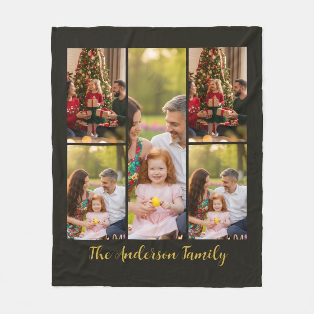 Couverture Polaire Monogramme familial  (Devant)