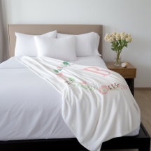 Monogramme floral rose