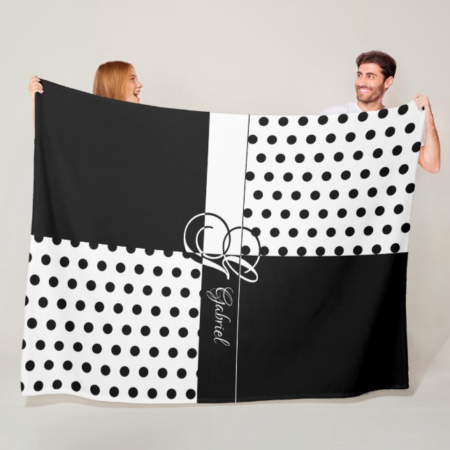 Couverture Polaire Monogramme G (En situation)