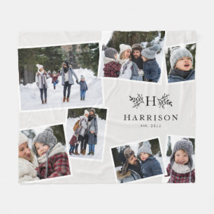 Couverture Polaire Monographie rustique collage de famille 7 photo no