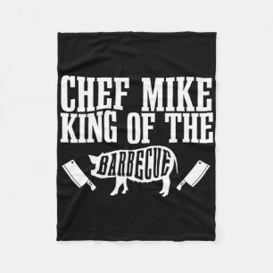Couverture Polaire Monsieur le chef Mike est le roi du barbecue BBQ g