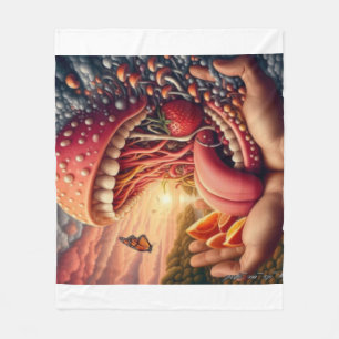 Couverture Polaire Monster Grosse bouche