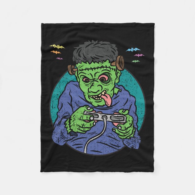 Couverture Polaire Monster Halloween Costume jeu vidéo Contro (Devant)