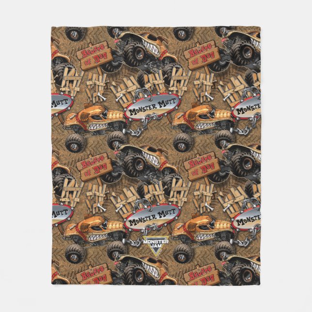 Couverture Polaire Monster Jam Monster Mutt Dalmatien (Devant)