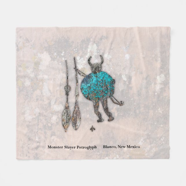 Couverture Polaire Monster Slayer Petroglyph Fleece Blanche (Devant (Horizontal))