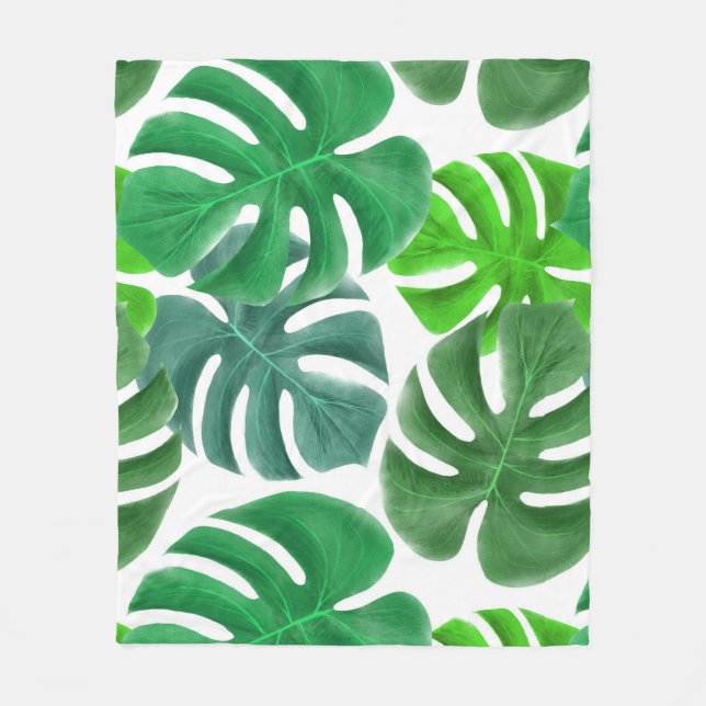 Couverture Polaire Monstera (Devant)