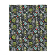 Monstres effrayants d'Halloween Zombies Vampires M