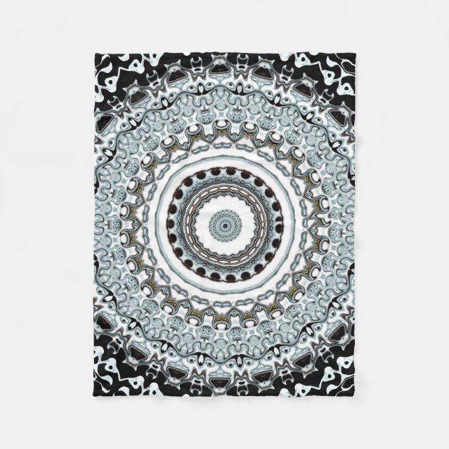 Couverture Polaire Monstres Mandala 2 (Devant)