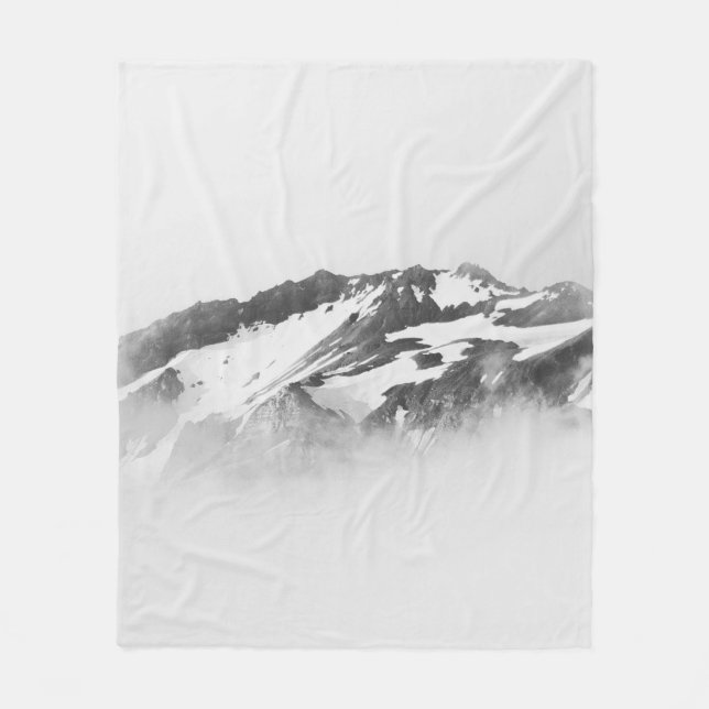 COUVERTURE POLAIRE MONTAGNE COUVERTE DE NEIGE (Devant)