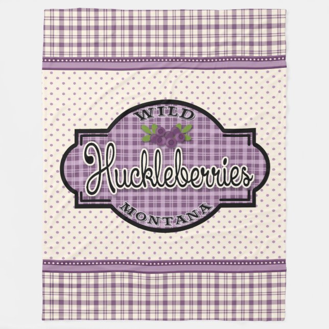 Couverture Polaire Montana Huckleberry Blanche (Devant)