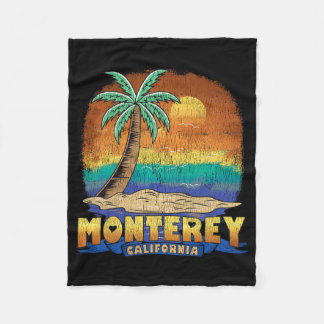 Couverture Polaire Monterey California Vintage Souvenir désossé