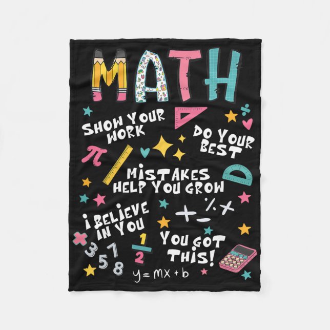 Couverture Polaire Montrez Votre Travail Drôle Prof De Maths Premier  (Devant)
