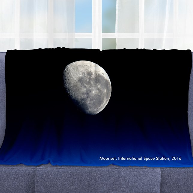 Couverture Polaire Moonset, Station spatiale internationale, 2016 (Créateur téléchargé)