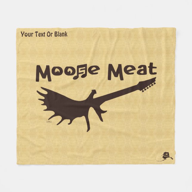 Couverture Polaire Moose Meat Rock Band Fleece Blanket (Devant (Horizontal))