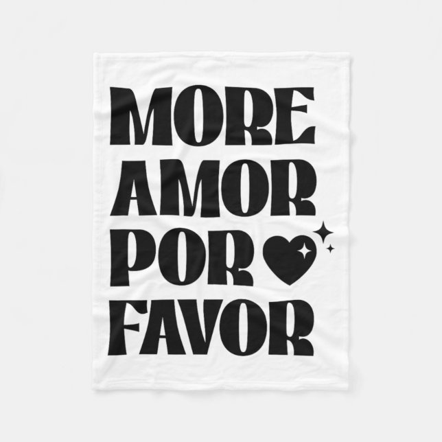 Couverture Polaire More Amor R Favor Retro Love Valentine Aestheti  (Devant)