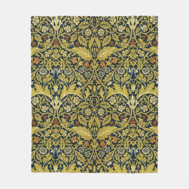 Couverture Polaire Morris Acanthus Feuille Twining Stem Flowers Tapis (Devant)