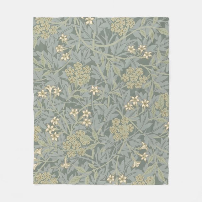 Couverture Polaire Morris Vigne & Jasmin Jardin Fleur Classique (Devant)