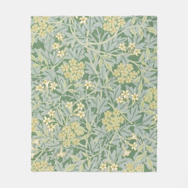 Couverture Polaire Morris Vine & Jasmine Jardin Fleur Classique (Devant)