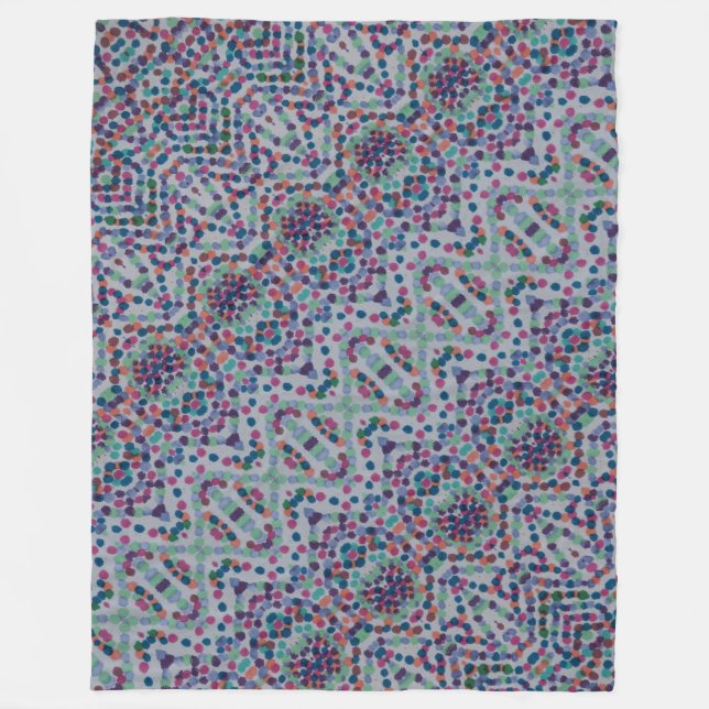 Couverture Polaire Mosaïque de fleece confetti joyeux  (Devant)