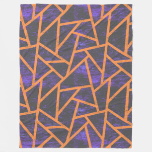 Couverture Polaire Mosaïque d'Halloween