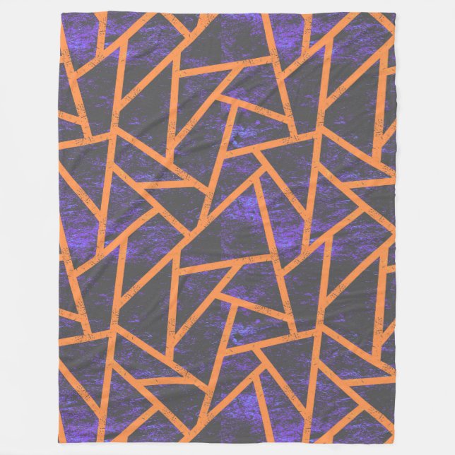 Couverture Polaire Mosaïque d'Halloween (Devant)