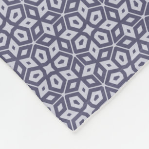 Couverture Polaire Mosaïque géométrique Abstraite violette