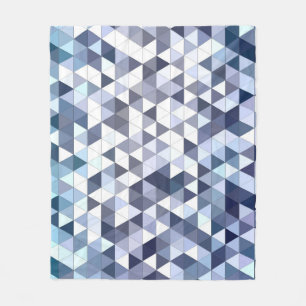 Couverture Polaire Mosaïque triangulaire géométrique et colorée : abs