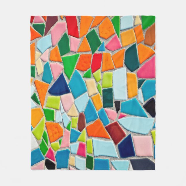Couverture Polaire Mosaïque tuiles texture modèle (Devant)