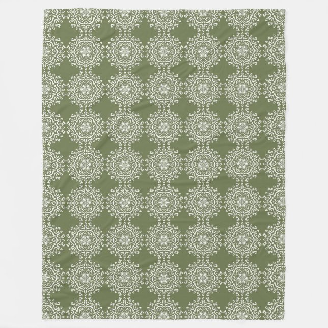 Couverture Polaire Moss Mandala (Devant)