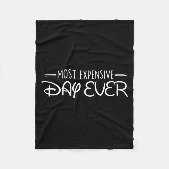 Couverture Polaire Most Expensive Day Ever Funny Travel Vacation Sayi (Devant)