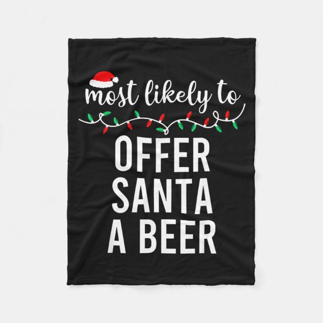 Couverture Polaire Most Likely To Christmas Shirt Matching Family Paj (Devant)