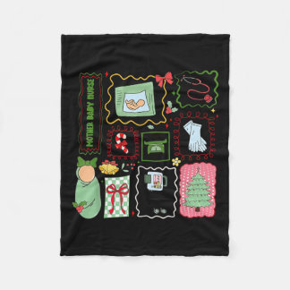 Couverture Polaire Mother Baby Nurse Christmas Stamp Postpartum Mater