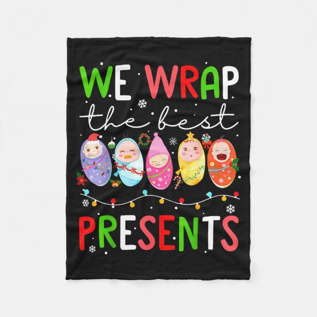 Couverture Polaire Mother Baby Unit Christmas Labor And Delivery Nurs (Devant)