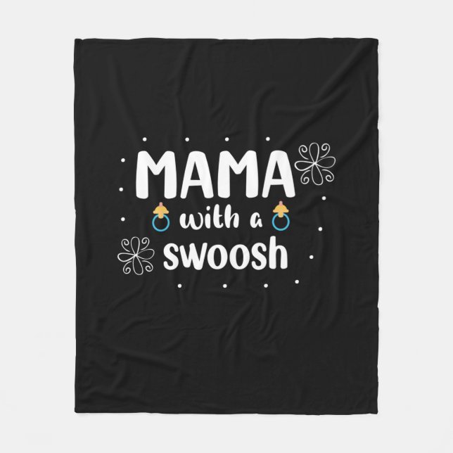 Couverture Polaire Mother Gift Mama With A Swoosh (Devant)