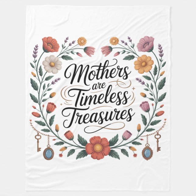 Couverture Polaire Mothers Are Timeless Treasures (Devant)