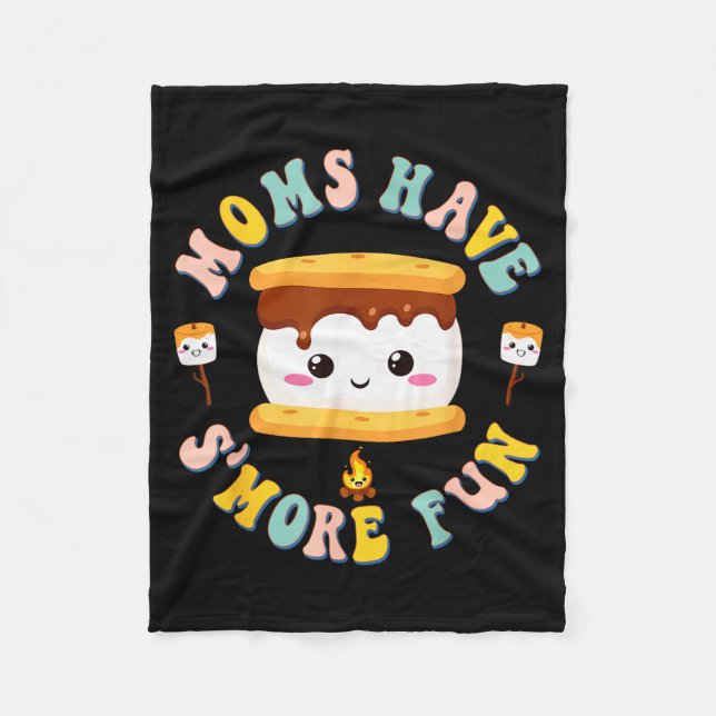 Couverture Polaire Mothers Camng Kawaii Smores Moms Have S'more Fun C (Devant)
