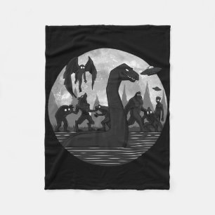 Couverture Polaire Mothman Bigfoot Loch Ness Monster Aliens Ufo Fun C