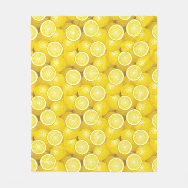 Couverture Polaire Motif 2 de citron (Devant)