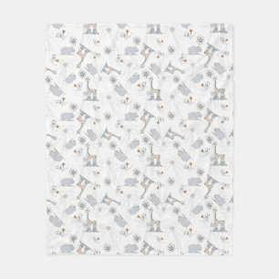 Couverture Polaire motif 2 de griffonnage