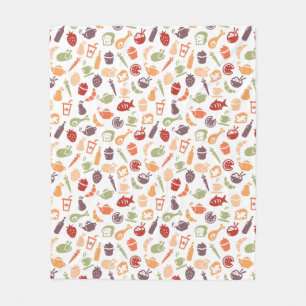 Couverture Polaire Motif 2 de nourriture