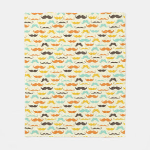 Couverture Polaire Motif 3 de moustache
