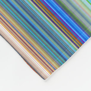 Couverture Polaire Motif à bandes multiples