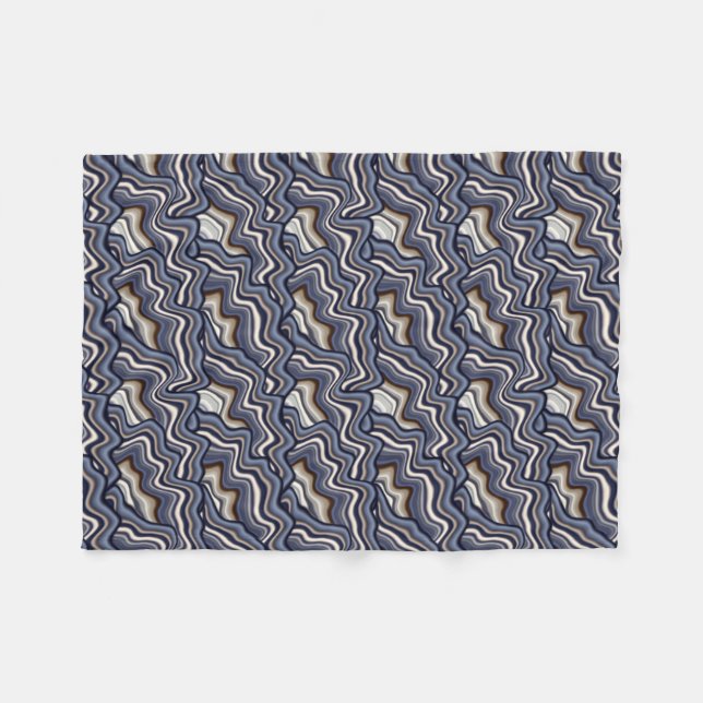 Couverture Polaire Motif Abstrait cool Digital Rock (Devant (Horizontal))