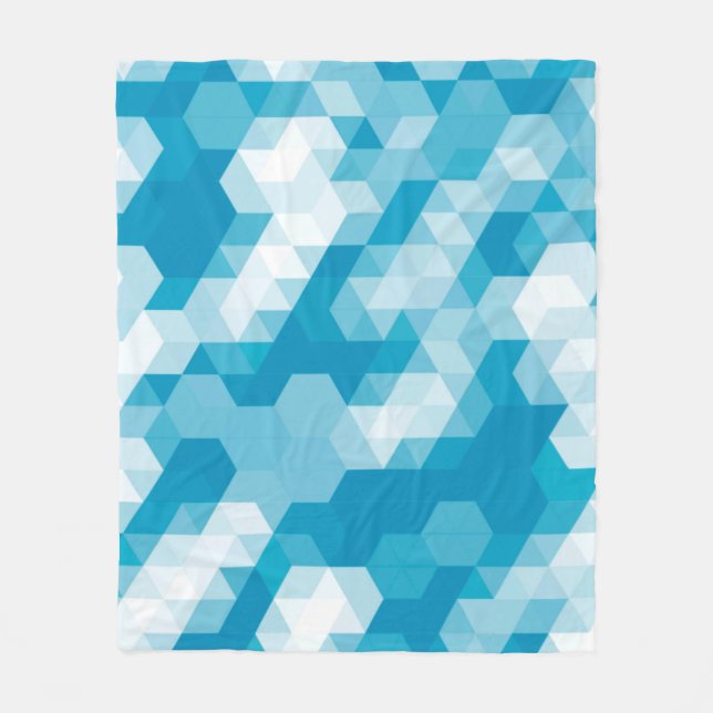 Couverture Polaire motif Abstrait de formes géométriques arrière-plan (Devant)
