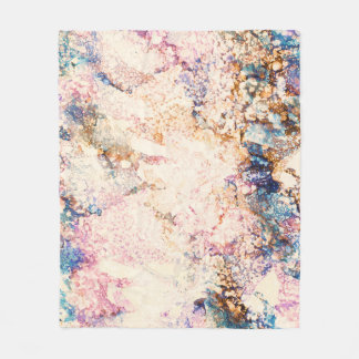 Couverture Polaire Motif Abstrait Fluid de marbre