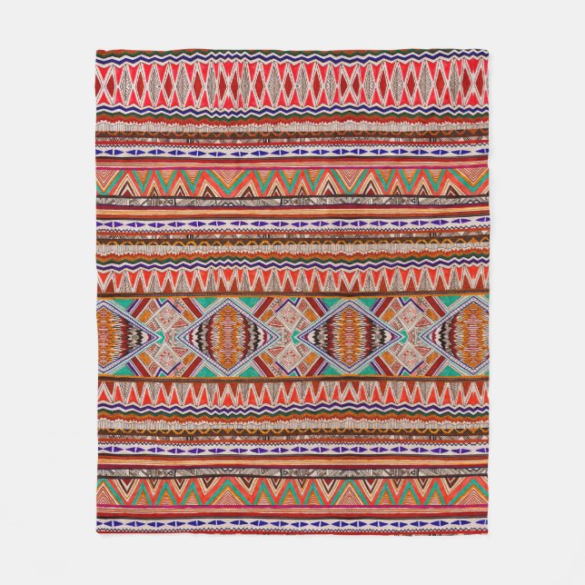 Couverture Polaire Motif abstrait incolore (Devant)