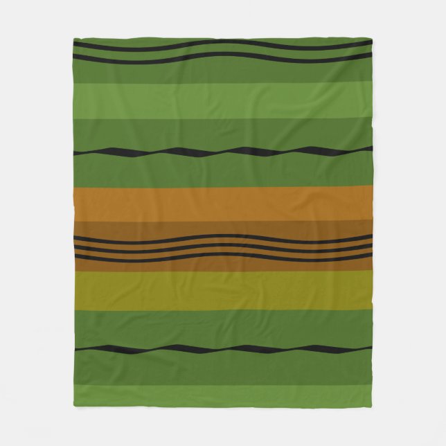 Couverture Polaire motif abstrait moderne (Devant)
